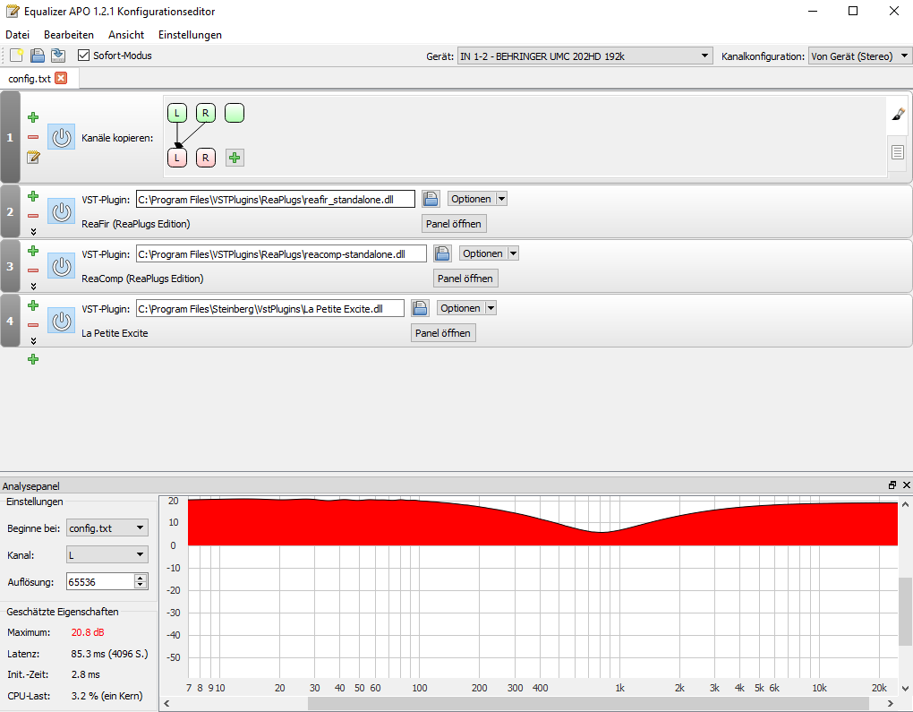 how to use vst plugins as apo