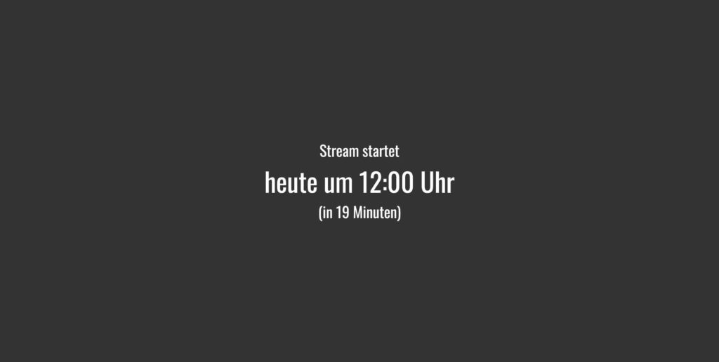 Countdown Vorschau für OBS