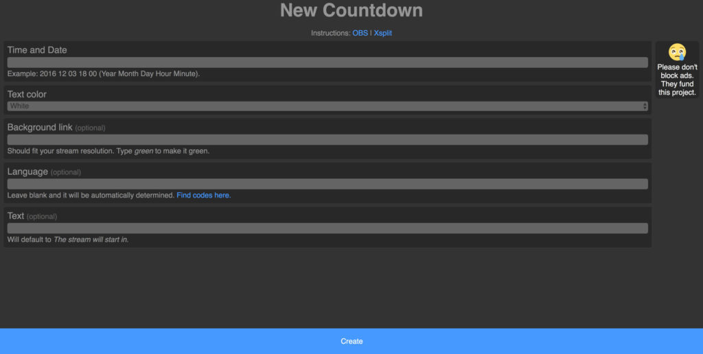 OBS Stream Start Countdown